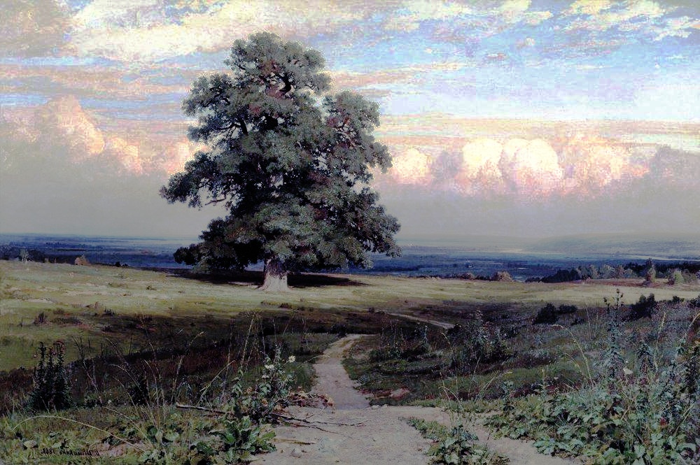 a Isabella Thistledown painting of a path leading to a tree